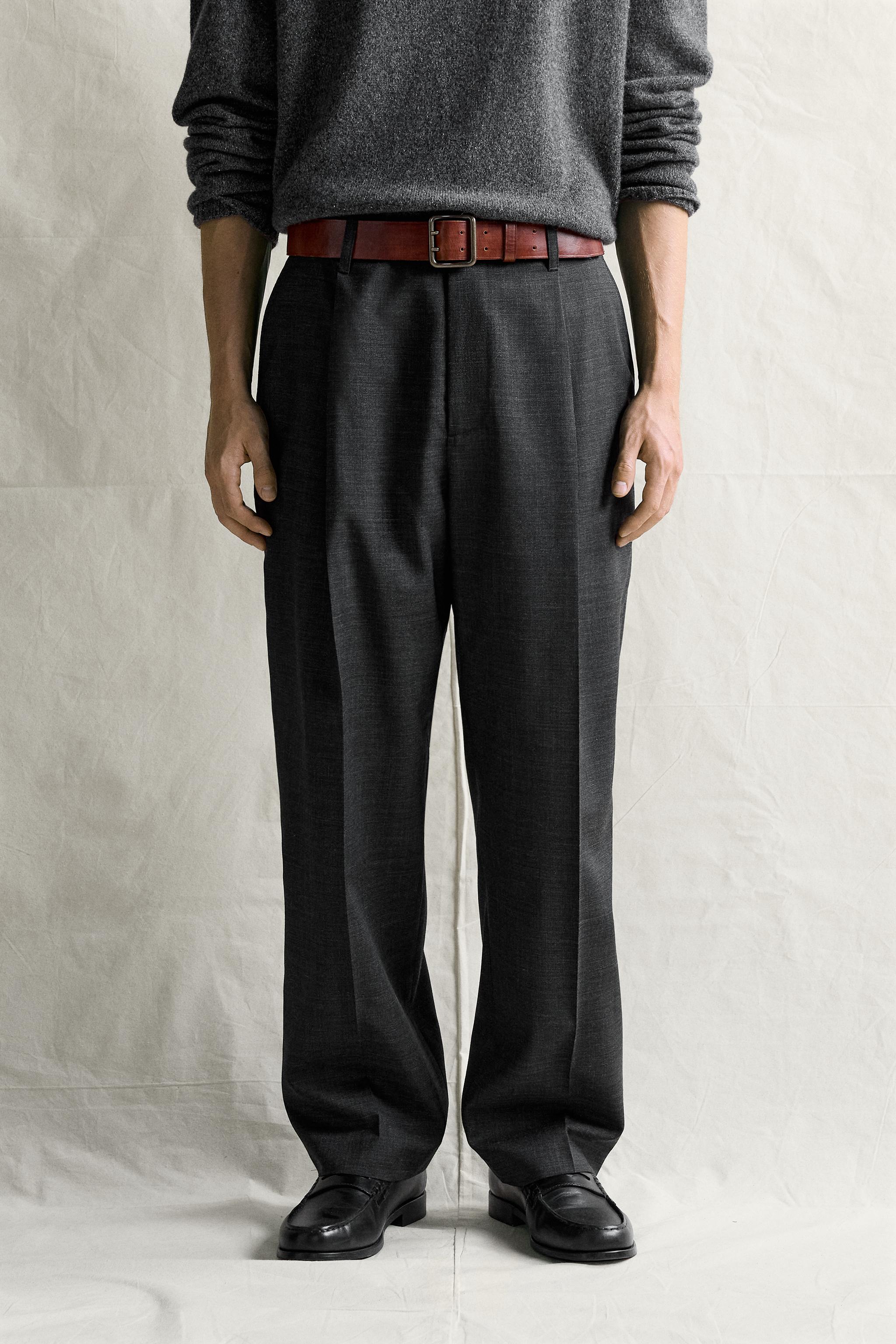MANTECO® 100% WOOL PLEATED PANTS